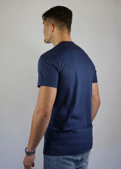 VALOROSSO MERCERIZED T-SHIRT - DARK BLUE