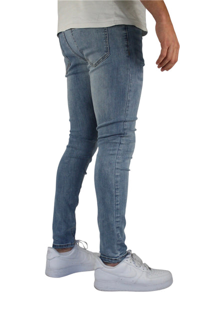 VALOROSSO STRETCH DENIM JEANS - BLUE