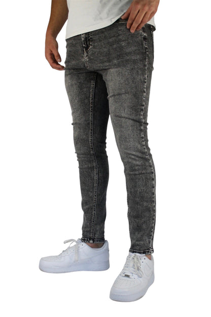 VALOROSSO STRETCH DENIM JEANS - GREY