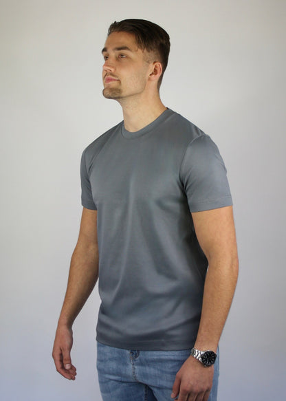 VALOROSSO MERCERIZED T-SHIRT - DARK GREY