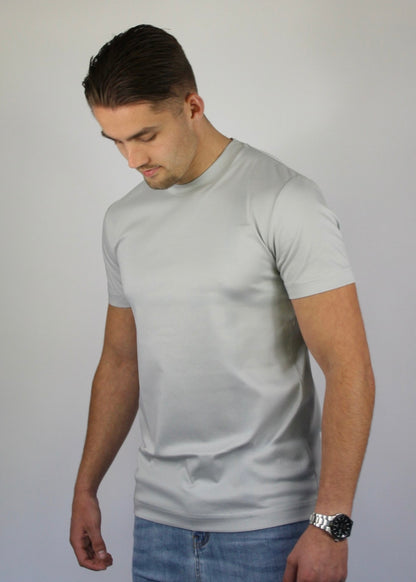 VALOROSSO MERCERIZED T-SHIRT - LIGHT GREY