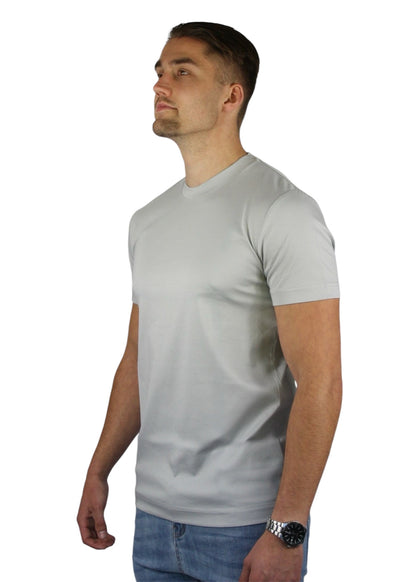 VALOROSSO MERCERIZED T-SHIRT - LIGHT GREY