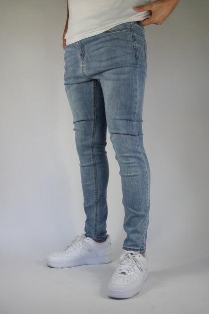 VALOROSSO STRETCH DENIM JEANS - BLUE