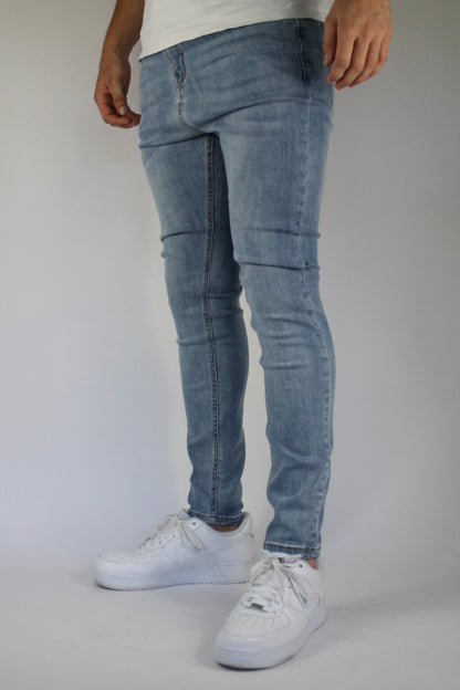 VALOROSSO STRETCH DENIM JEANS - BLUE