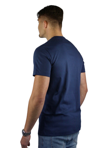 VALOROSSO MERCERIZED T-SHIRT - DARK BLUE