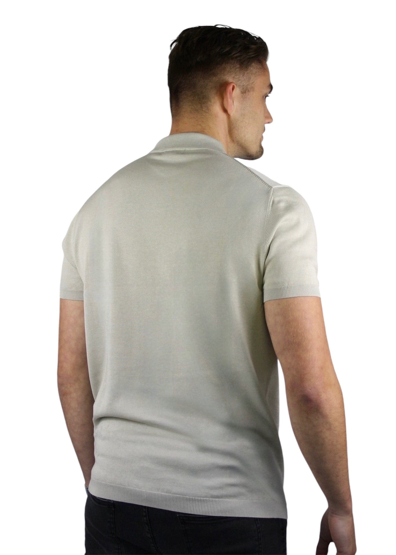 VALOROSSO SILK POLO - KHAKI