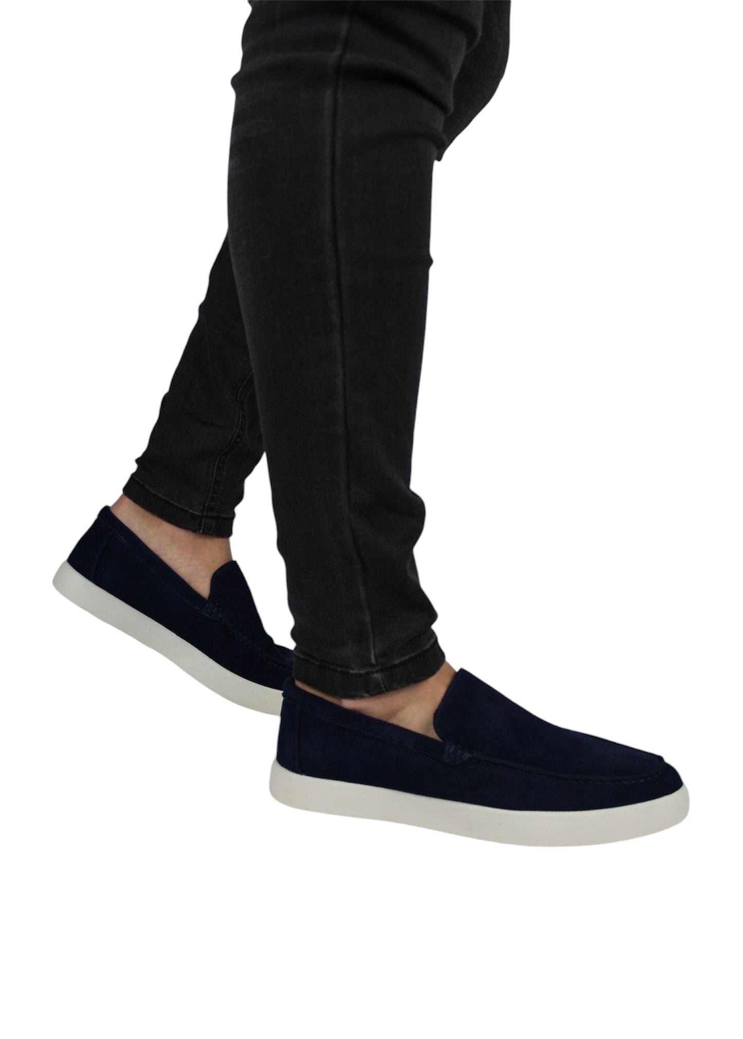 SUEDE LOAFERS MID - DARK BLUE