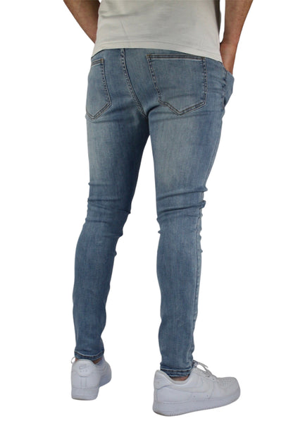 VALOROSSO STRETCH DENIM JEANS - BLUE