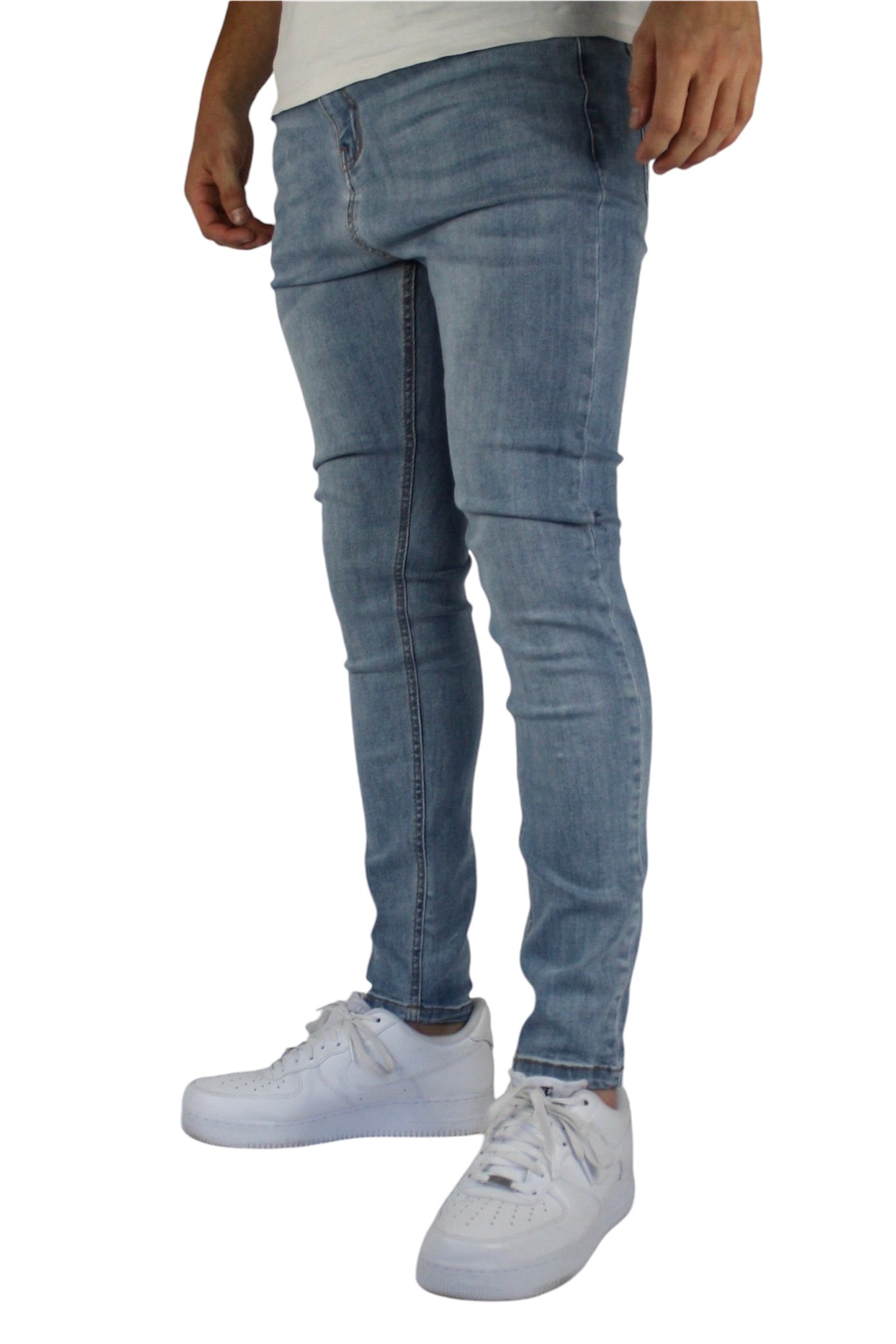 VALOROSSO STRETCH DENIM JEANS - BLUE