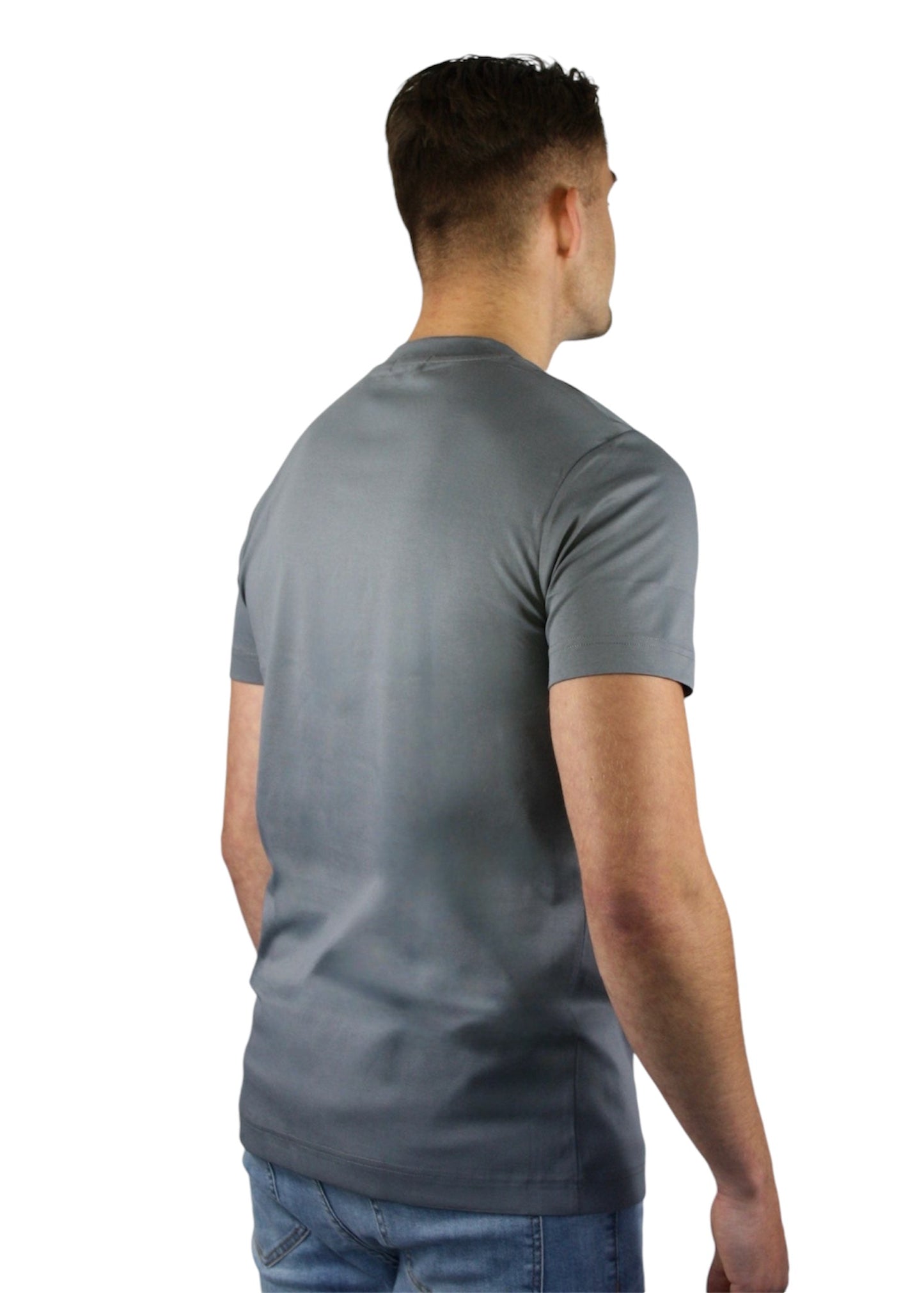 VALOROSSO MERCERIZED T-SHIRT - DARK GREY