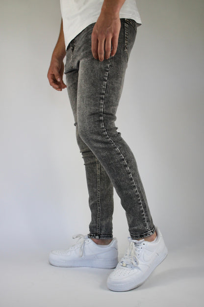 VALOROSSO STRETCH DENIM JEANS - GREY