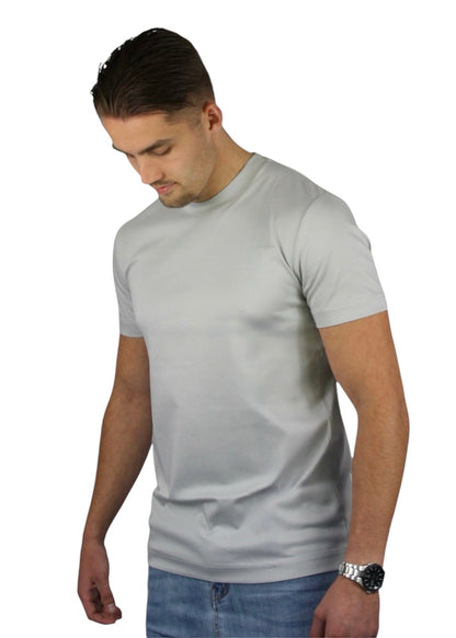 VALOROSSO MERCERIZED T-SHIRT - LIGHT GREY