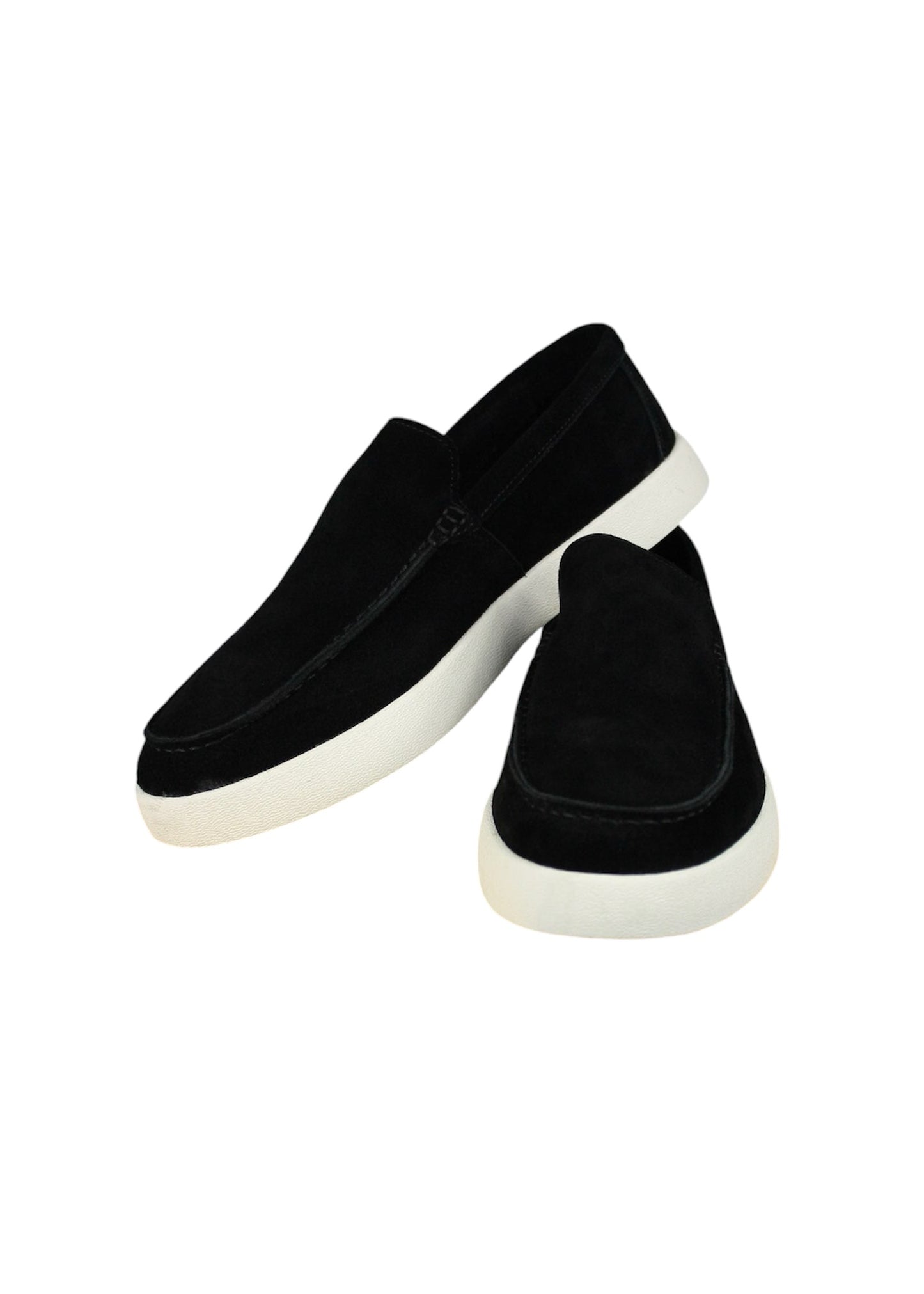 VALOROSSO SUEDE LOAFERS MID - BLACK