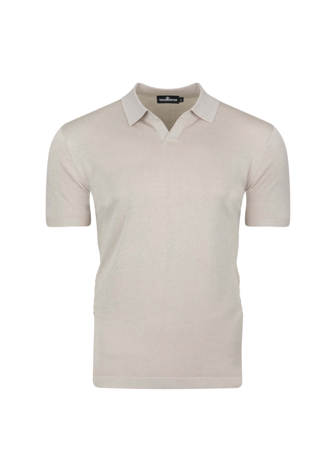 VALOROSSO SILK POLO - KHAKI