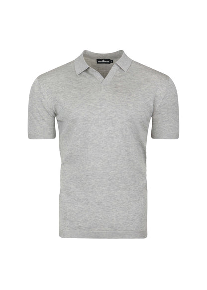 VALOROSSO SILK POLO - GREY