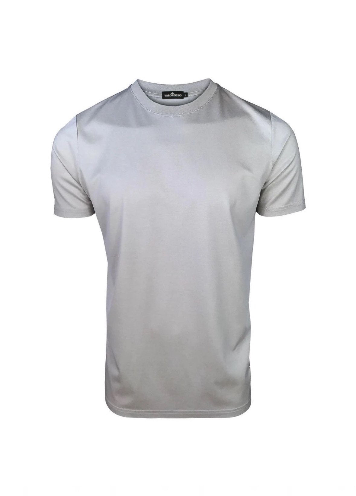 VALOROSSO MERCERIZED T-SHIRT - LIGHT GREY