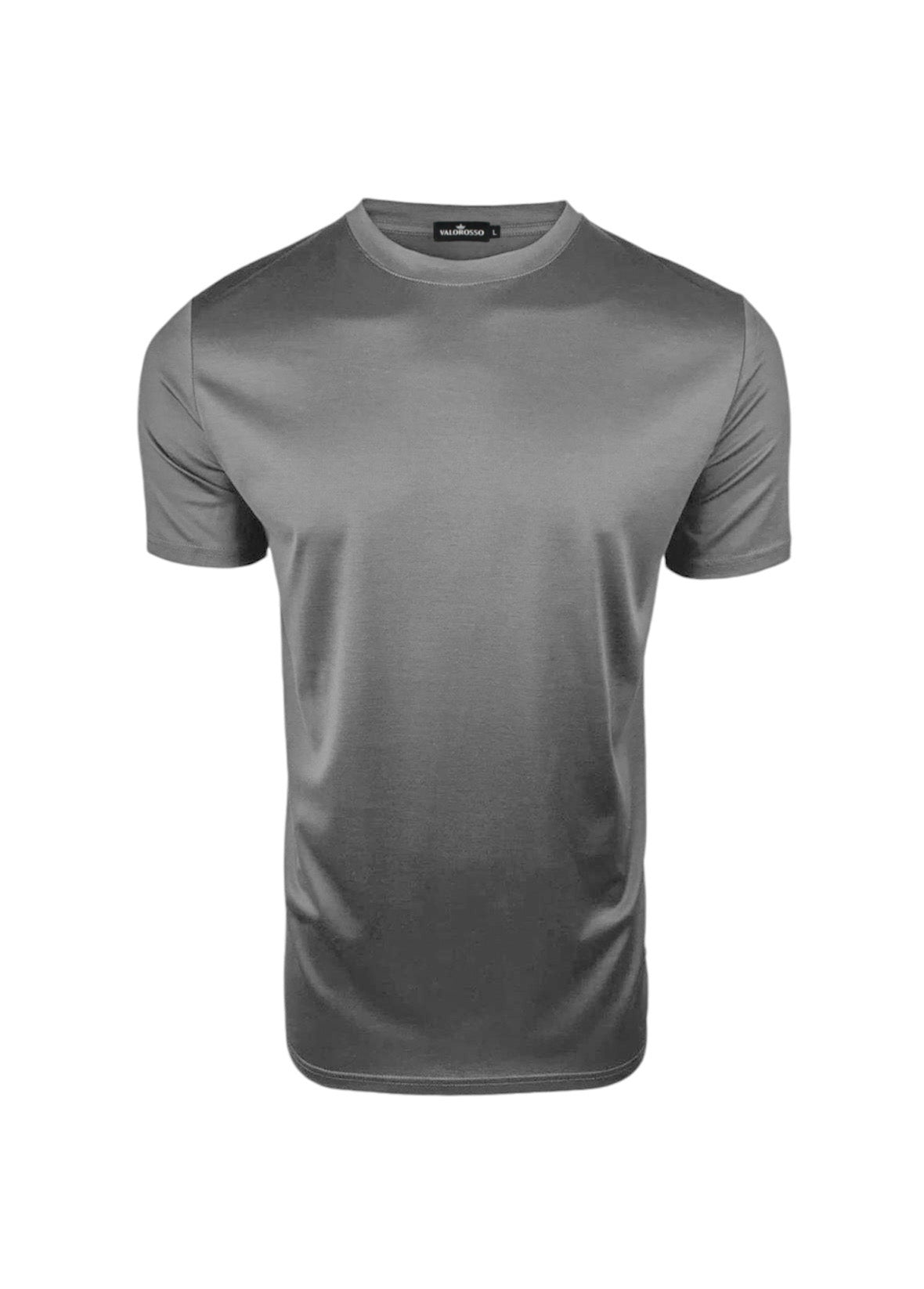 VALOROSSO MERCERIZED T-SHIRT - DARK GREY